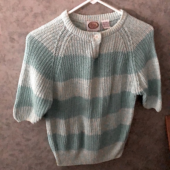 Vintage Picket And Post V-Neck Sweater 3/4 Sleeves - Picture 4 of 9